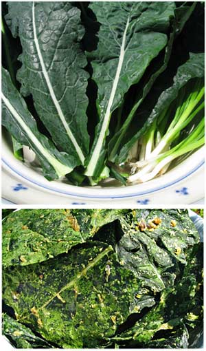 Curried Kale Chips
