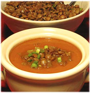 Tomato Soup with Lentils